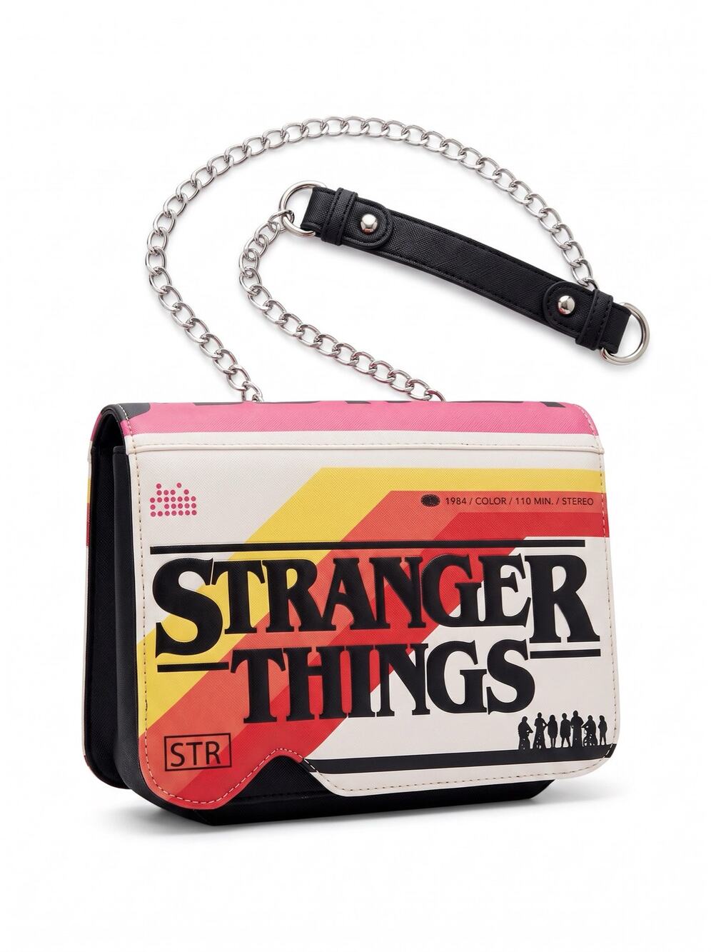 Hot Topic Bioworld Netflix Stranger Things Retro VHS Cassette Chain Crossbody